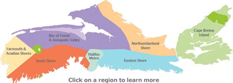 Nova Scotia's Tourism Regions | Nova scotia tourism, East coast canada, East coast travel