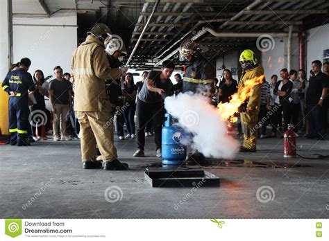 Basic Fire Fighting Training On October 21 2016 In Bangkok Thailand