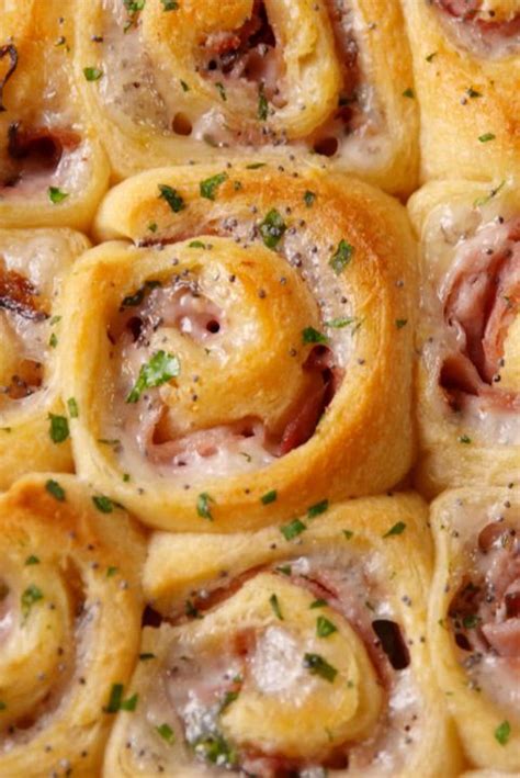 ham and cheese pinwheels crescent rolls