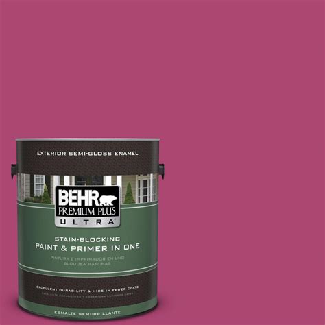 Behr Premium Plus Ultra 1 Gal 100b 7 Hot Pink Semi Gloss Enamel