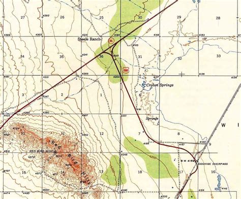 Topo Map Of Cochise Arizona Quadrangle Etsy