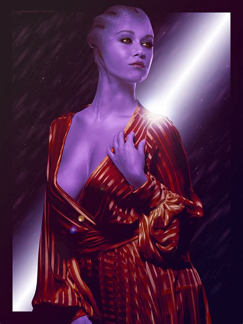 Artstation True Color Mass Effect Trilogy Asari Poster