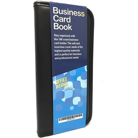 Great savings & free delivery / collection on many items. Professional Business Card Organizer with Black Padded PU ...