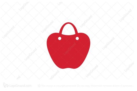 Apple Shopping Bag Logo