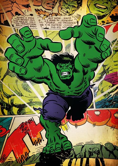 The Hulk Poster By Marvel Displate Hulk Poster Marvel Comics