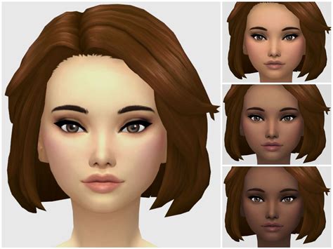 Sims Default Skin Replacement In Sims Skin Maxis Match