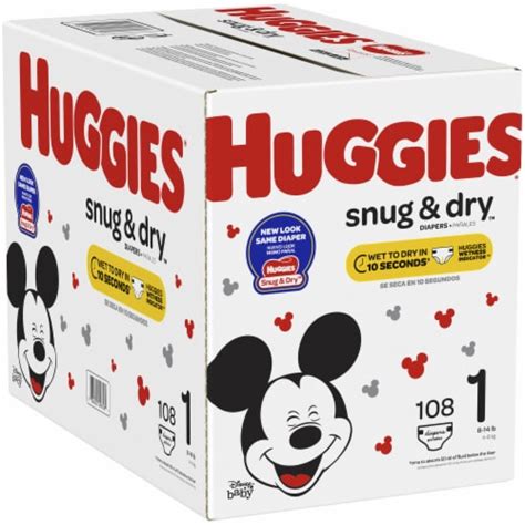 Huggies Snug And Dry Baby Diapers Size 1 8 14 Lbs 108 Count Fred Meyer