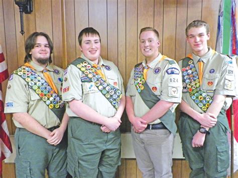 Four Area Scouts Achieve Rank Of Eagle Scout