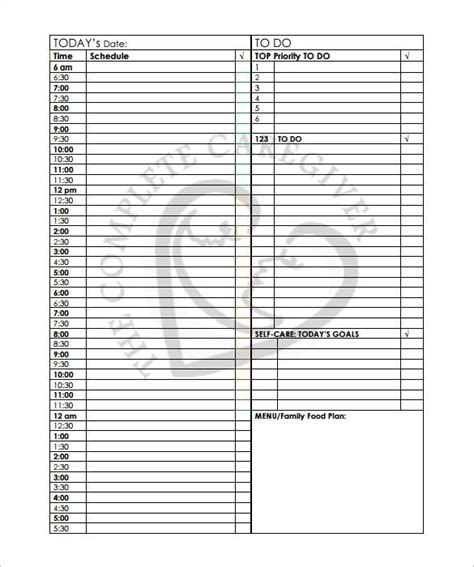 24 hour daily schedule template pdf. 22+ 24 Hours Schedule Templates - PDF, DOC, Excel | Free ...