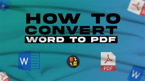 Easy Tutorial How To Convert A Word File To Pdf Online Pdf