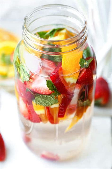 Strawberry Detox Water Pickled Plum Food And Drinks