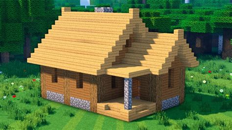 Деревянный дом в Майнкрафт - Как построить дом для выживания minecraft ...