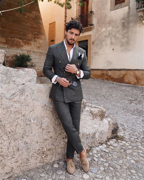 Italian Suit Gentleman Style Outfits European Mens Fashion Italian