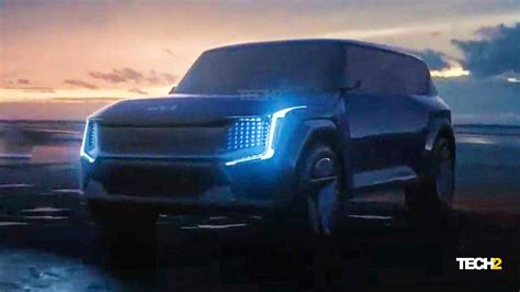 Kia Ev9 Electric Suv Concept Previewed Ahead Of La Auto Show Debut On