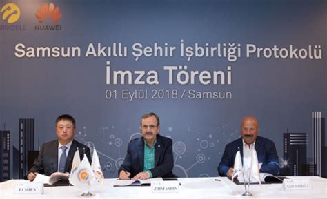 Turkcell ve Huawei Samsun Akıllı Şehir Projesini İmzaladı Webtekno