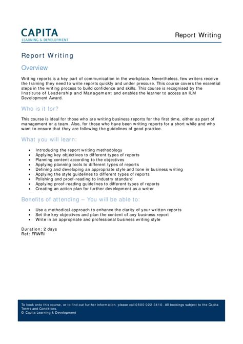 What Is Report Writing In Business