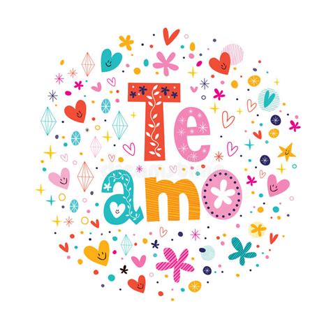 Se mer av eu te amo på facebook. Te Amo - Spanisch Ich Liebe Dich, Das Romantisches Design ...