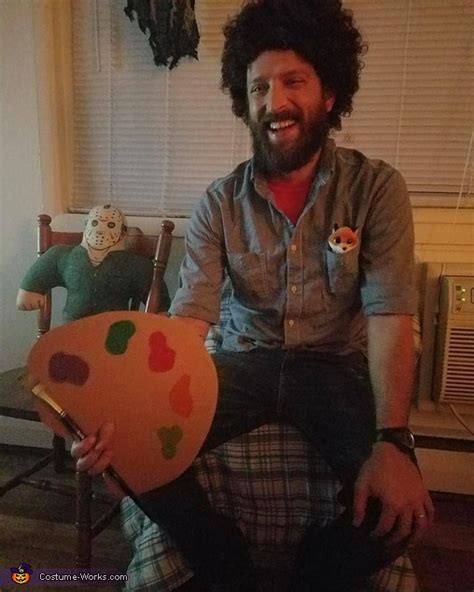 Bob Ross And His Happy Little Painting Costume Diy Costumes Under 45