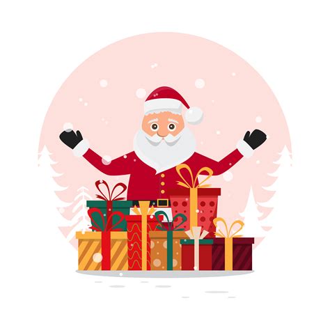 Cute Santa Claus Characters In Different Emotions 424480 Vector Art At
