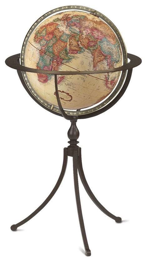 Marin 16 Antique Floor Globe Traditional World Globes By J