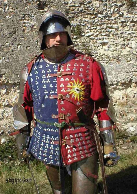 War Of The Roses Yorkist Man At Arms In Combination Livery Coat