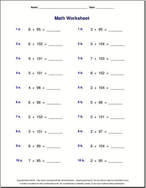 Multiplication 3s Worksheet Free Printable
