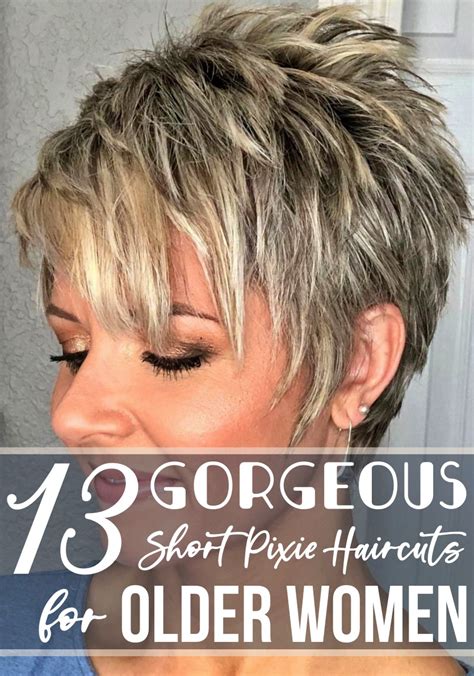 13 Gorgeous Short Pixie Haircuts For Older Women