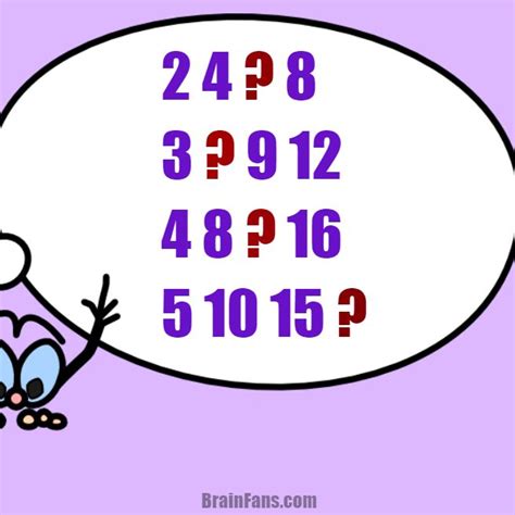 Brain Teaser Number And Math Puzzle Math Sequence Puzzle Easy