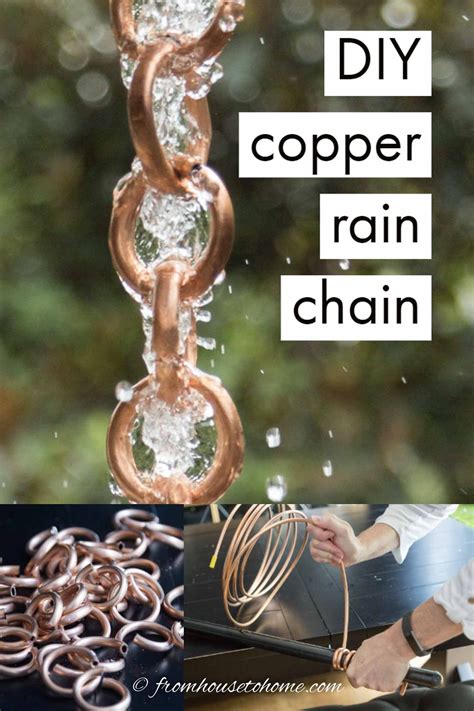 I'm not trying to rain on your parade. DIY Rain Chain (2 Ways To Make A Beautiful Copper Rain Chain) - Gardening @ From House To Home ...