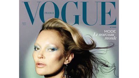 Kate Moss En Couverture Du Numéro De Septembre 2022 De Vogue France