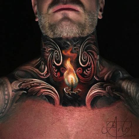 Instagram Throat Tattoo Neck Tattoo Neck Tattoo For Guys