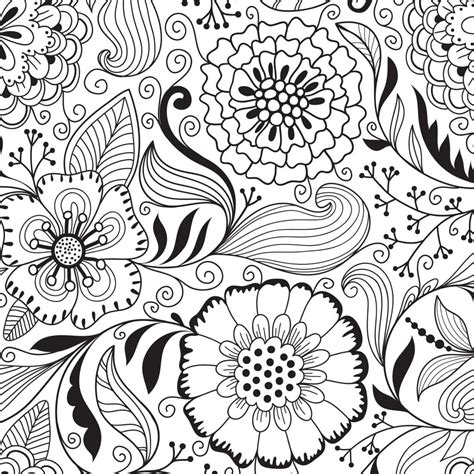 flowers   summer garden coloring pages