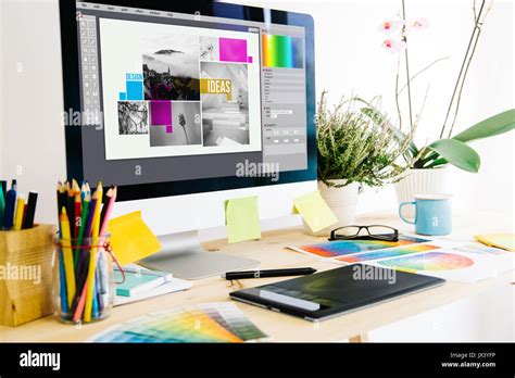 Graphic Design Studio Stock Photo Alamy