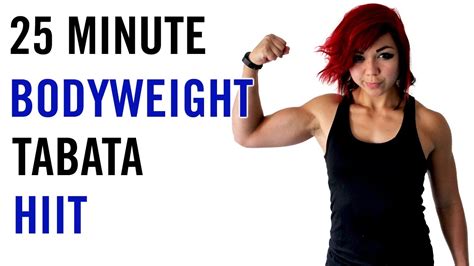 25 Minute Tabata Hiit Workout Bodyweight Only Youtube