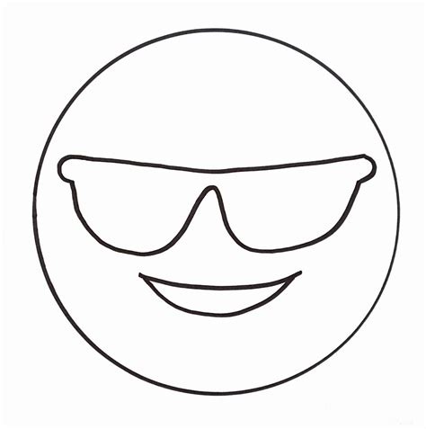 Emoji Coloring Pages Printable Sketch Coloring Page