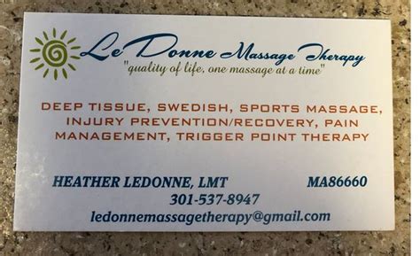 Customized Massages By Ledonne Massage Therapy In North Port Fl Alignable