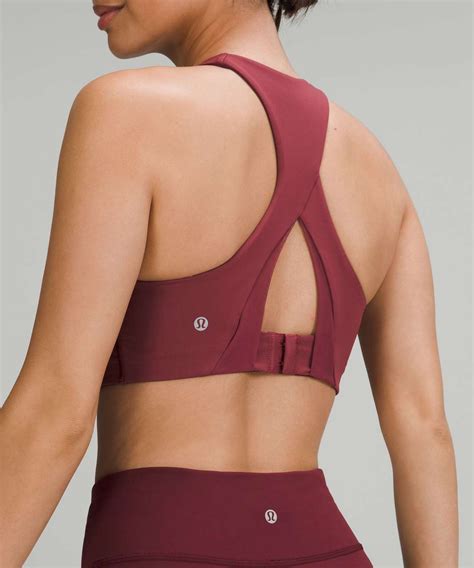 Lululemon Invigorate Bra With Clasp High Support B C Cup Mulled