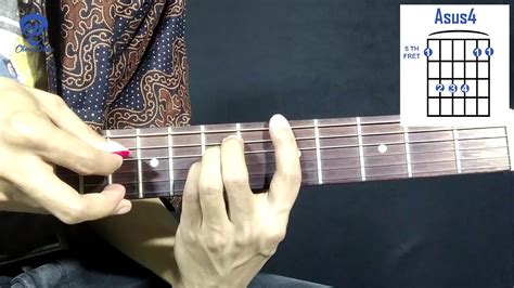 How To Play Asus4 On Guitar At 4 Positions Open Barre And Partial Chord