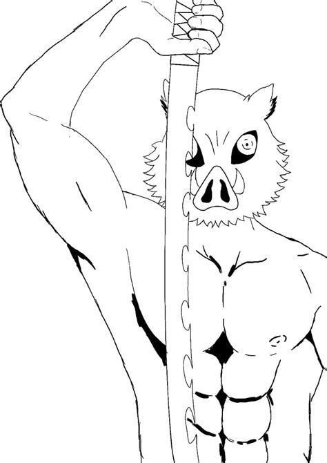 Inosuke Coloring Pages Free Printable Coloring Pages For Kids