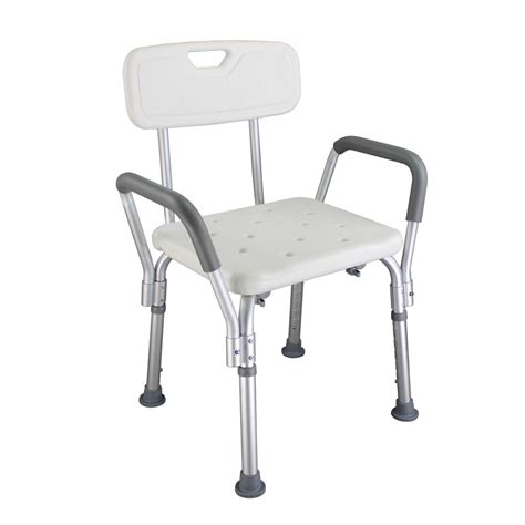 The bathing chair is designed to place the user in a sitting or supine position. Elderly Bath Shower Seat with Armrests Backrest Toilet ...