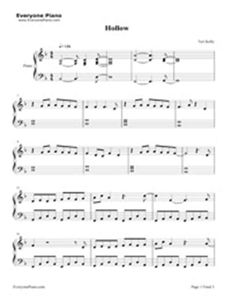 Hollow Tori Kelly Free Piano Sheet Music Piano Chords