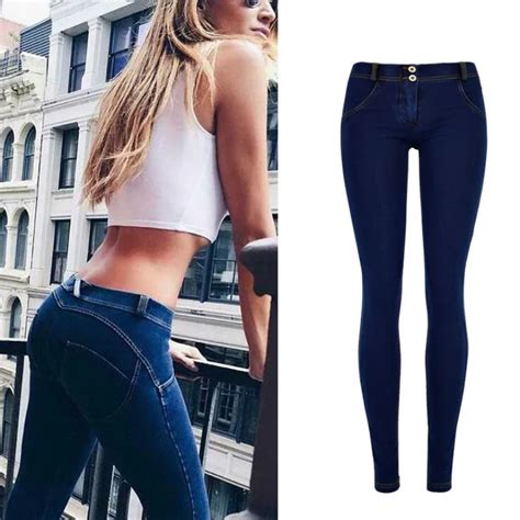 Low Waist Push Up Skinny Jeans Women Top Quality Cotton Denim Pantalon
