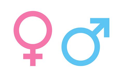 Male And Female Gender Symbol Icon Illustration 4581255 Vector Art At