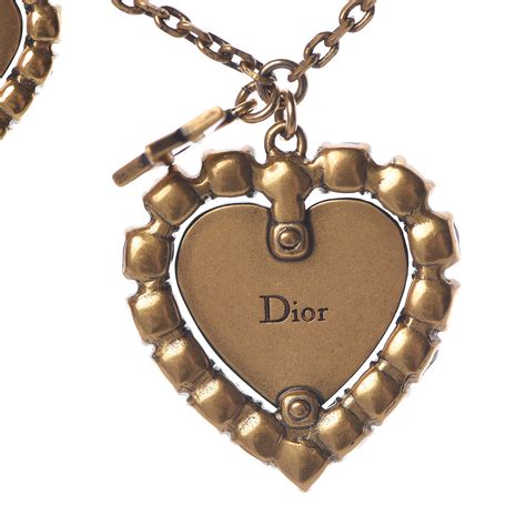 Default sort sort by price from low to high sort by price from high to low. CHRISTIAN DIOR Metal Double Heart J'adior Necklace Aged ...