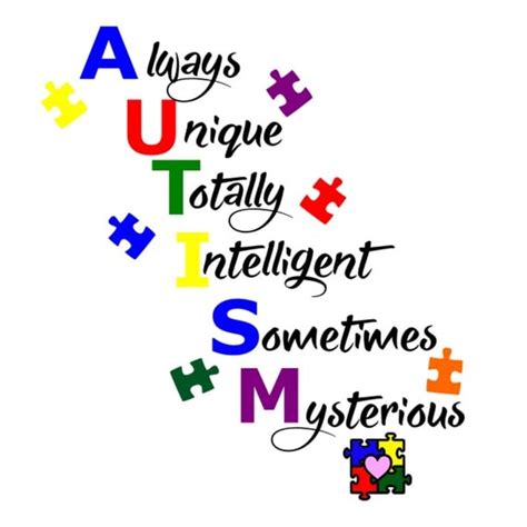 Svg Autism Unique Autism Quote Autism Awareness