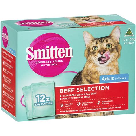 1,187,434 likes · 5,884 talking about this · 46,835 were here. Smitten Cat Food Beef Variety 100g 12pk | Woolworths
