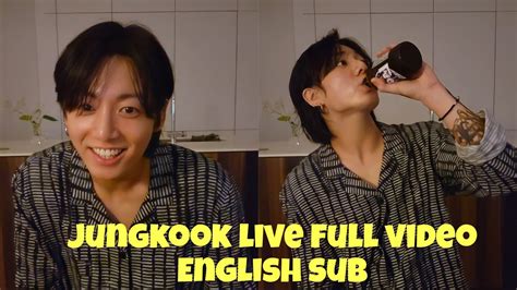 Eng Sub Bts Jungkook Weverse Live 26 Birthday Full Video Youtube