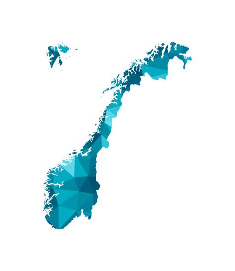 2300 Silhouette Of A Scandinavian Peninsula Map Stock Illustrations