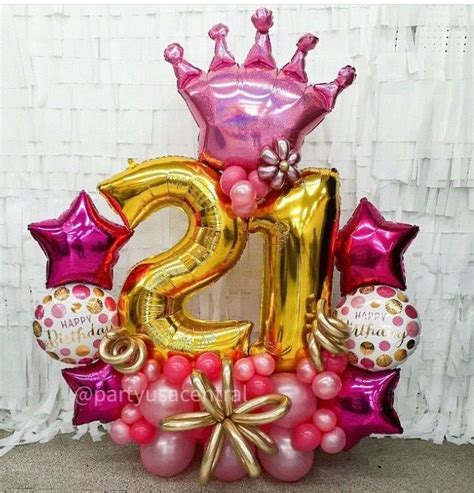 21st Birthday Balloons And Flowers Delivery Shin Lackey