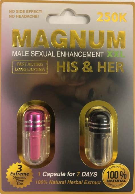 Magnum 250k His And Her Sexual Supplement Enhancement Double Pill Enhanceme